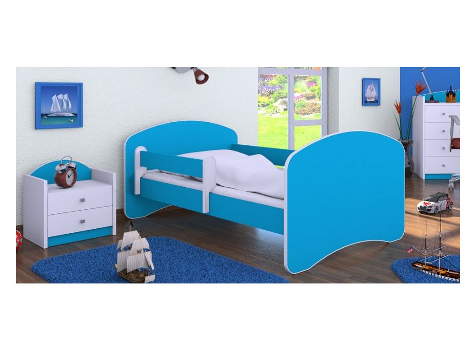 Detská posteľ 160x80 cm - MODRÁ