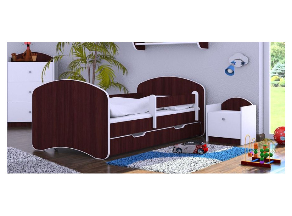Detská posteľ so zásuvkou 140x70 cm - GAŠTAN WENGE