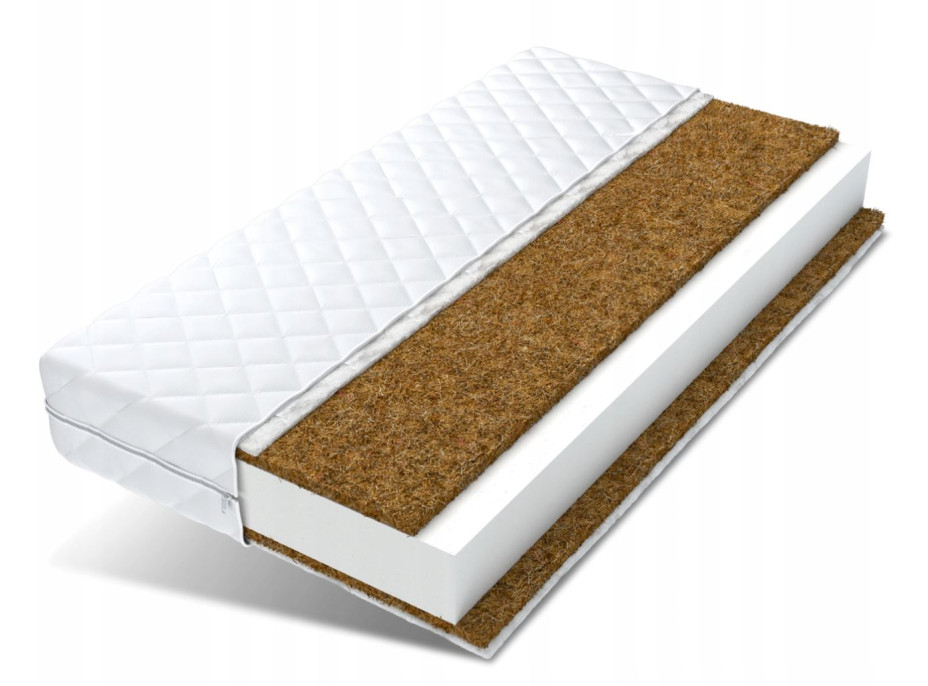 Detský matrac JUNIOR MAX RELAX 160x80x10 cm - kokos / pena / kokos
