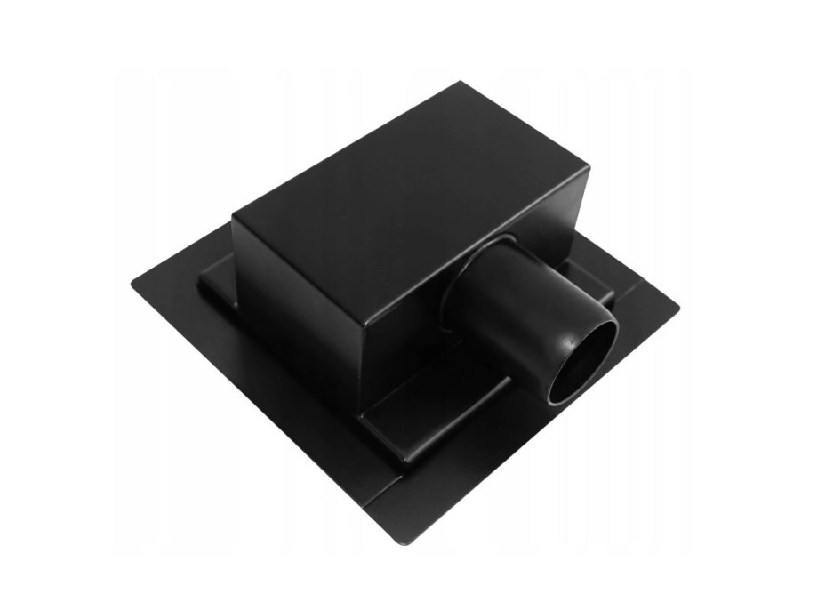 Odtokový sprchový žľab MEXEN FLAT 2v1 - hranatý - 15x15 cm - čierny, 1710015