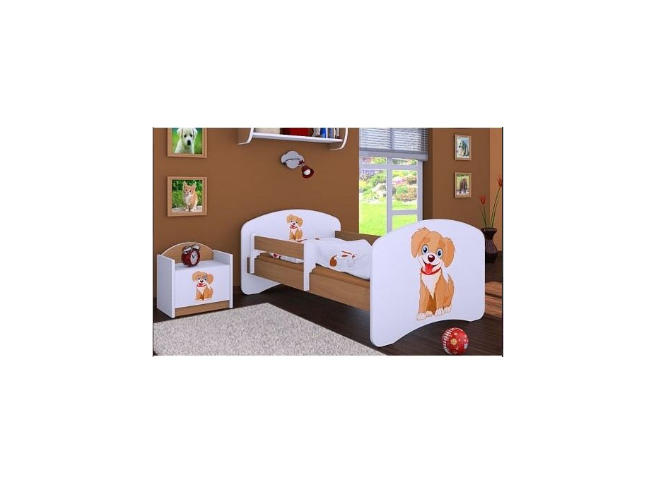 Detská posteľ bez šuplíku 160x80cm PSÍK - buk