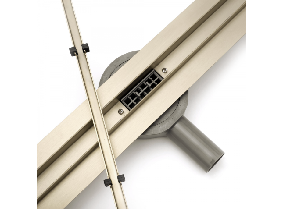 Sprchový žľab maxmax Rea NEO PRO SLIM - svetle zlatý zrkadlový