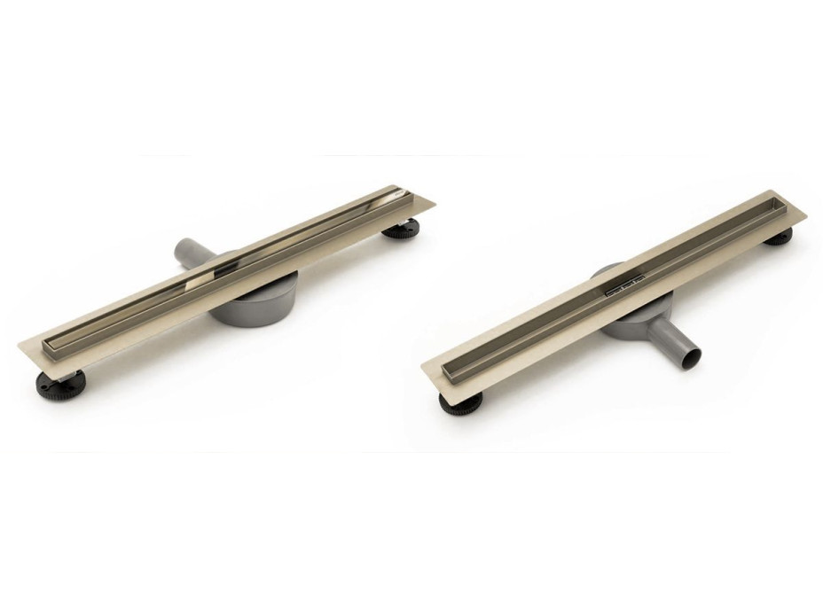 Sprchový žľab maxmax Rea NEO PRO SLIM - svetle zlatý zrkadlový