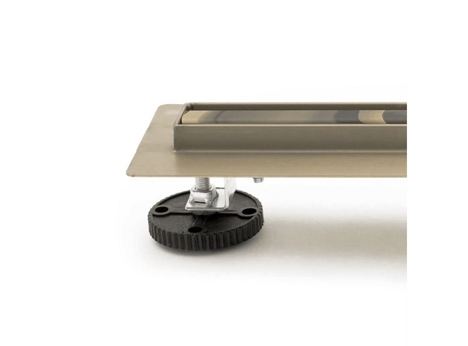 Sprchový žľab maxmax Rea NEO PRO SLIM - svetle zlatý zrkadlový