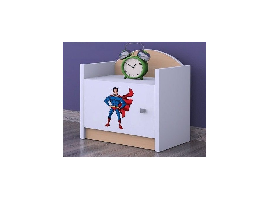 Detský nočný stolík SUPERMAN - TYP 3
