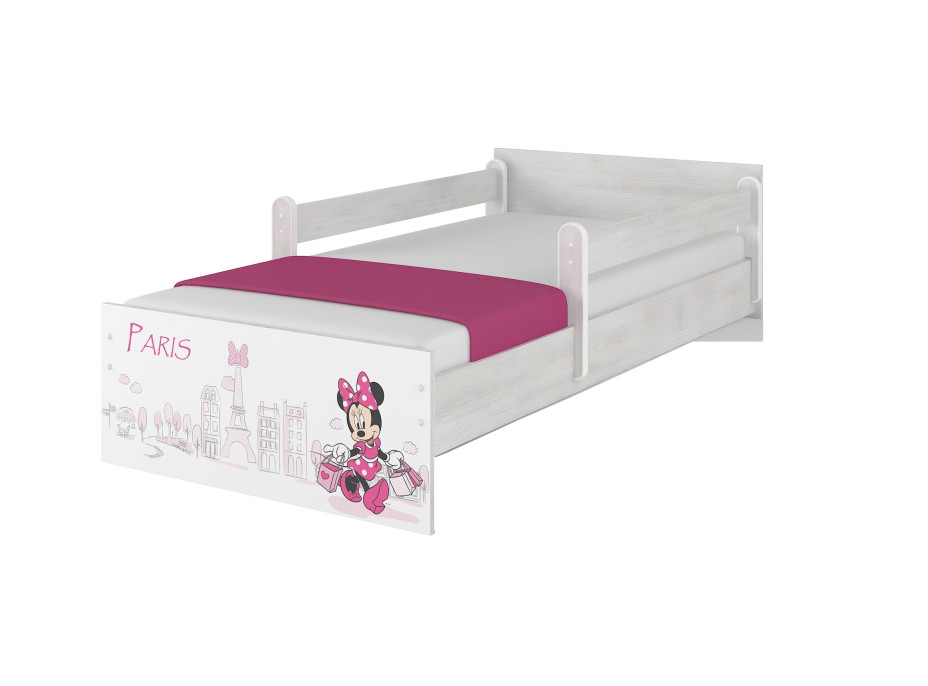 Detská posteľ MAX bez zásuvky Disney - MINNIE PARIS 160x80 cm