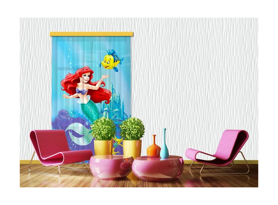 Detský záves DISNEY PRINCEZNA ARIEL 140x245 cm