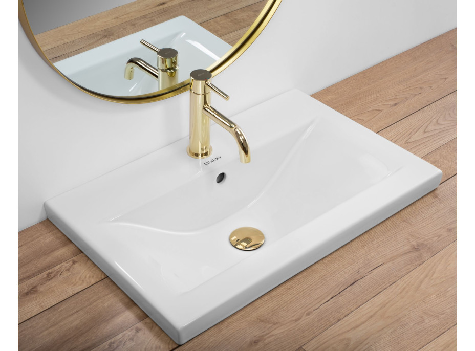 Keramické umývadlo maxmax Rea LUXURY 60 - zapustené