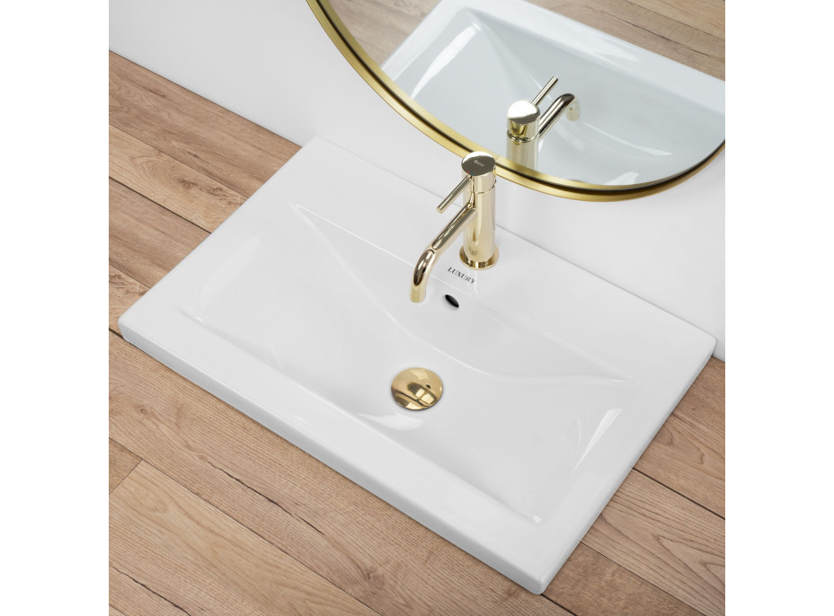 Keramické umývadlo maxmax Rea LUXURY 60 - zapustené