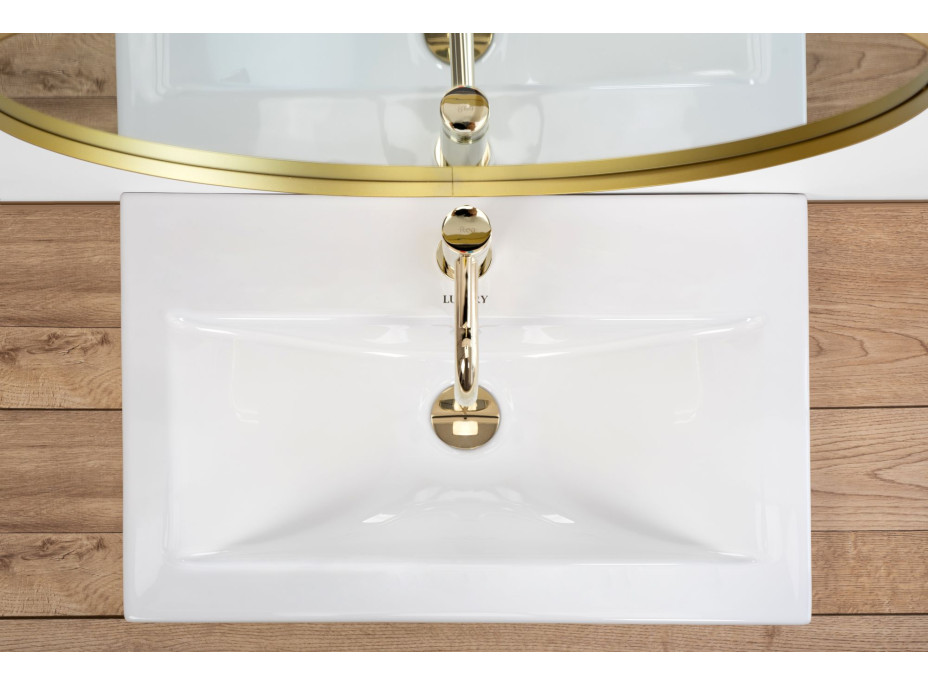 Keramické umývadlo maxmax Rea LUXURY 60 - zapustené