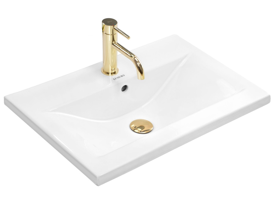 Keramické umývadlo maxmax Rea LUXURY 60 - zapustené