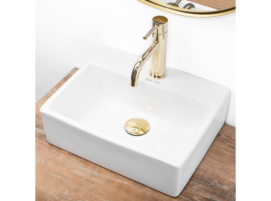 Keramické umývadlo maxmax Rea TRENDY - biele