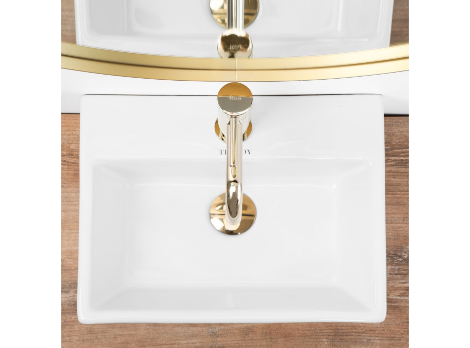 Keramické umývadlo maxmax Rea TRENDY - biele