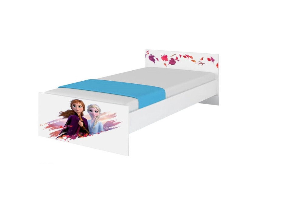 Detská posteľ MAX bez šuplíku Disney - FROZEN 2 160x80 cm - Elsa a Anna