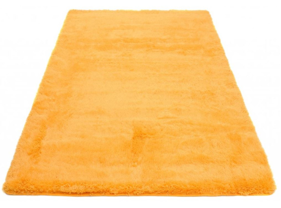 Detský plyšový koberec MAX - horčicovo žltý