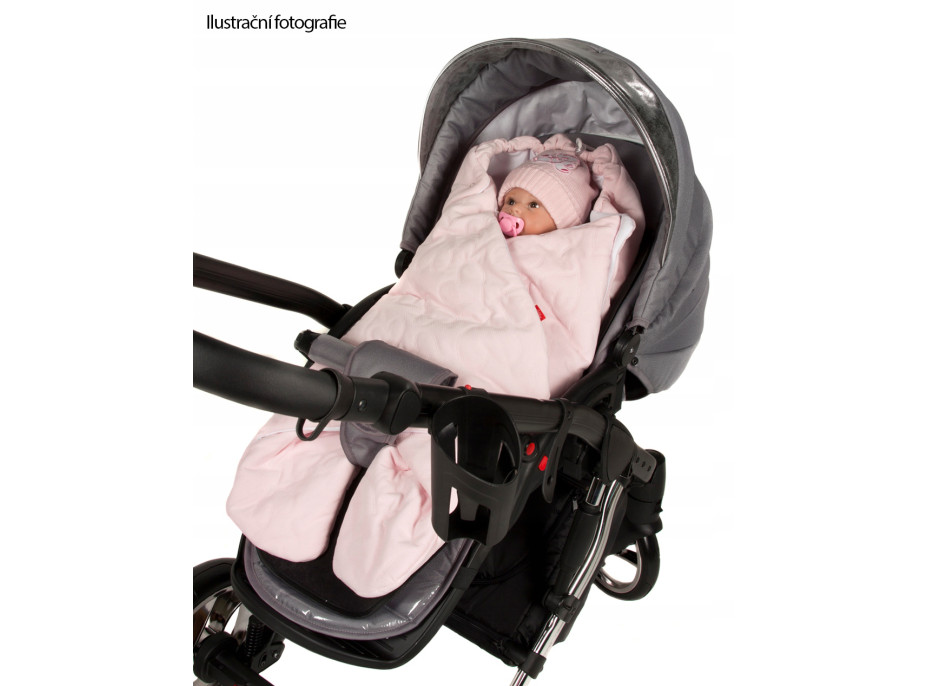 Zavinovačka s kapucňou a nožičkami 90x40 cm TheBaby - ecru biela