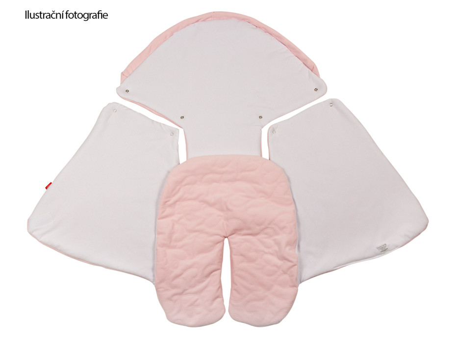 Zavinovačka s kapucňou a nožičkami 90x40 cm TheBaby - ecru biela