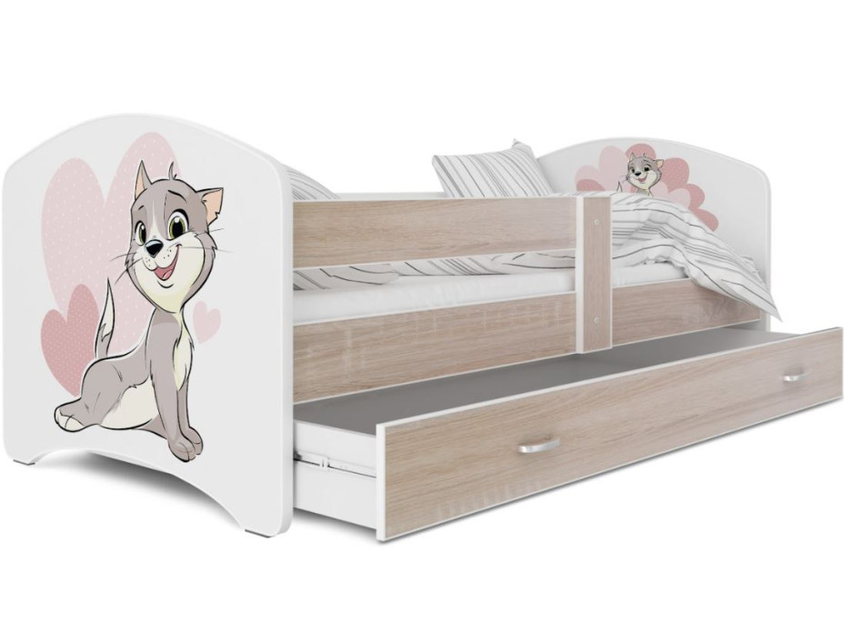 Detská posteľ LUCY so zásuvkou - 140x80 cm - KOCOUREK