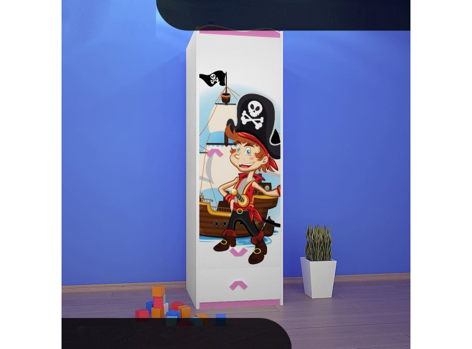 Detská skriňa MALÝ PIRÁT - TYP 4B