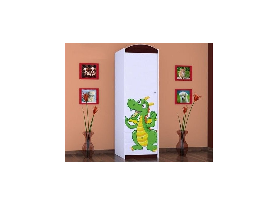 Detská skriňa ZELENÝ DRAK - TYP 4A