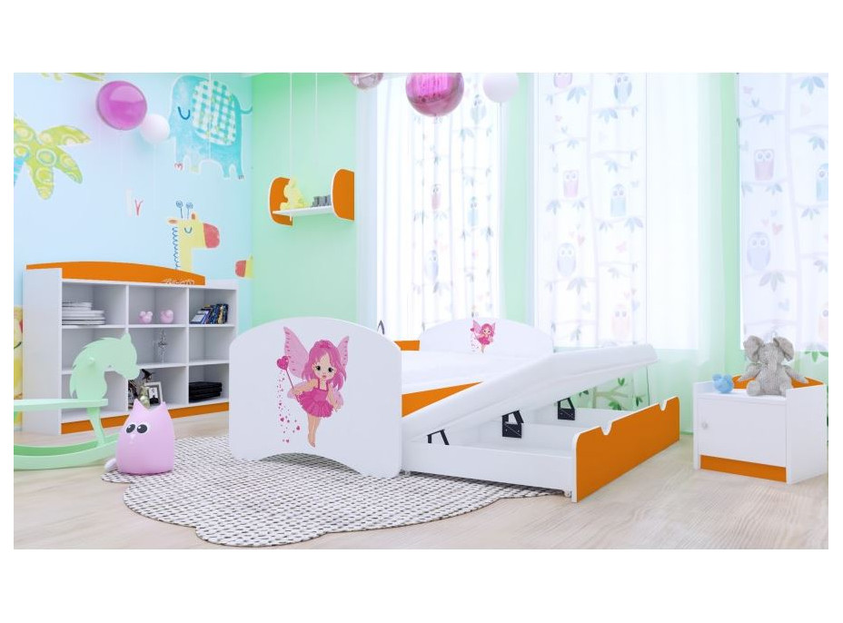 Detská posteľ pre DVOCH (s výsuvným lôžkom) 180x90 cm - VÍLA