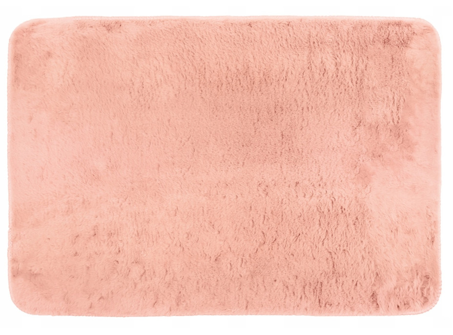 Kúpeľňová plyšová predložka OSLO TPR 50x75 cm - svetlo ružová