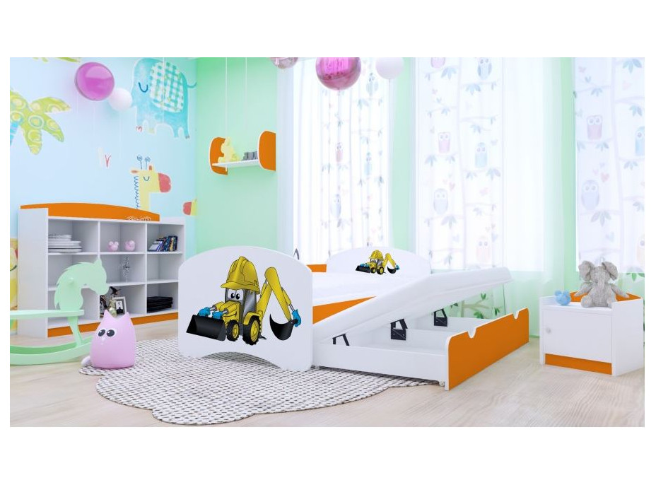 Detská posteľ pre DVA (s výsuvným lôžkom) 180x90 cm - BAGR