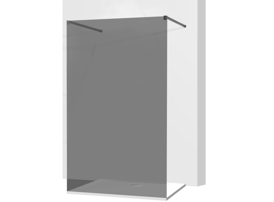 Variabilná sprchová zástena MAXMAX KIOTO 100x200 cm, 8 mm - grafitové sklo