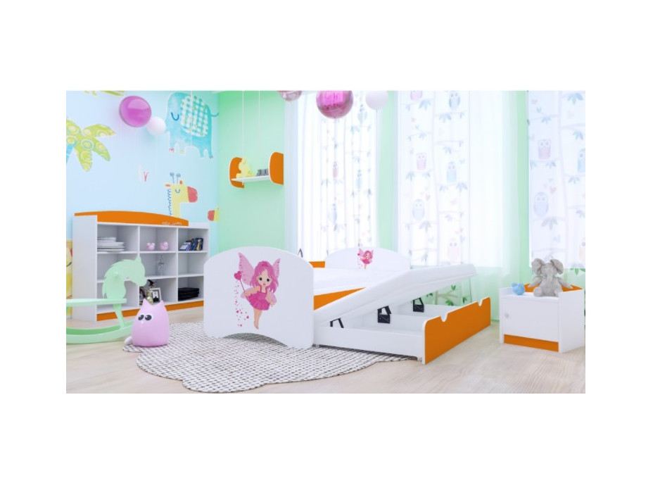 Detská posteľ pre DVOCH (s výsuvným lôžkom) 200x90 cm - VÍLA
