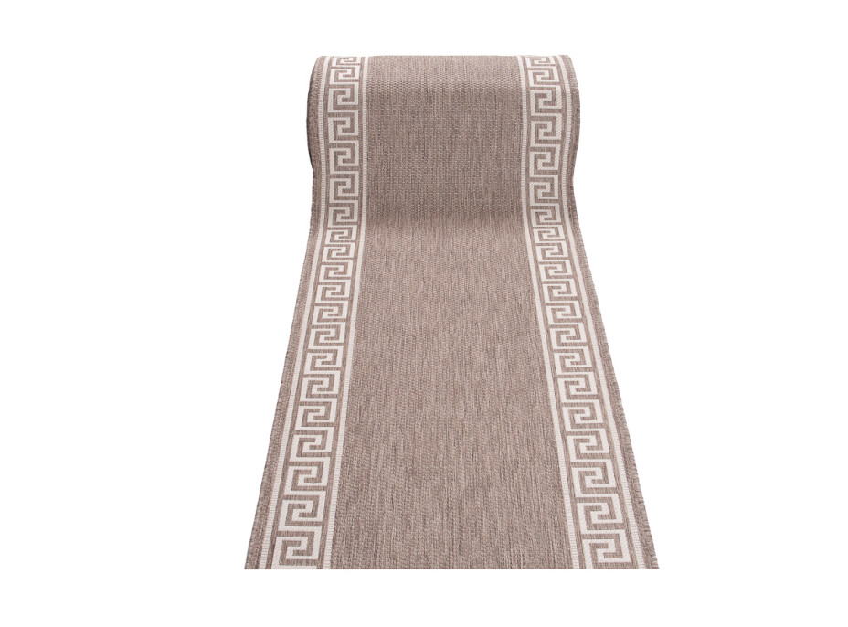 Sisalový PP behúň GREEK - taupe/béžový - 70x200 cm