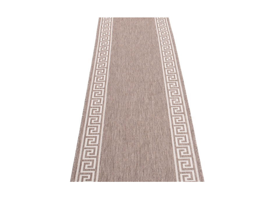 Sisalový PP behúň GREEK - taupe/béžový - 70x200 cm