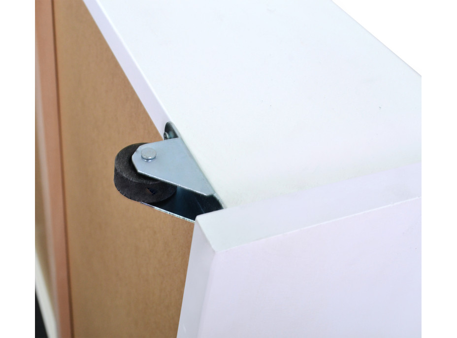 Detská poschodová posteľ z MASÍVU BUK - MARK 200x90cm - biela