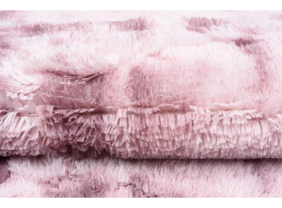 Plyšový koberec SILK Ombre - RUŽOVÝ