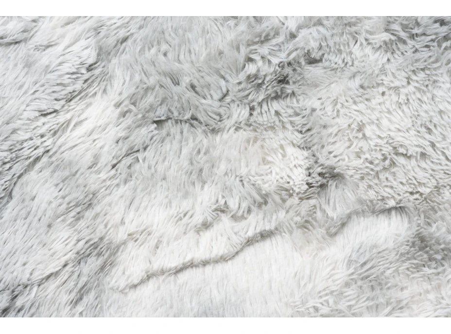 Plyšový koberec SILK Ombre - STRIEBORNÝ