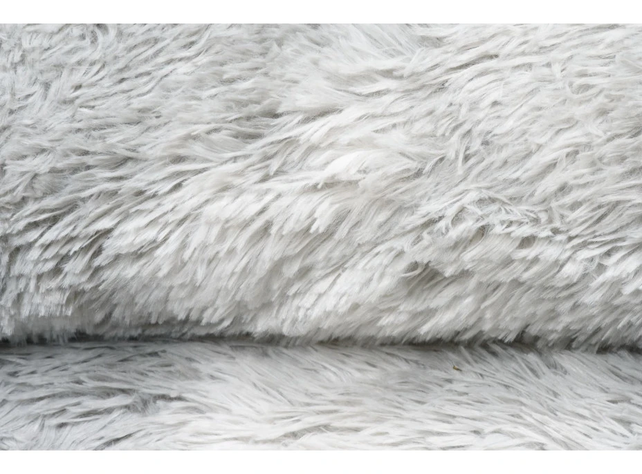 Plyšový koberec SILK Ombre - STRIEBORNÝ