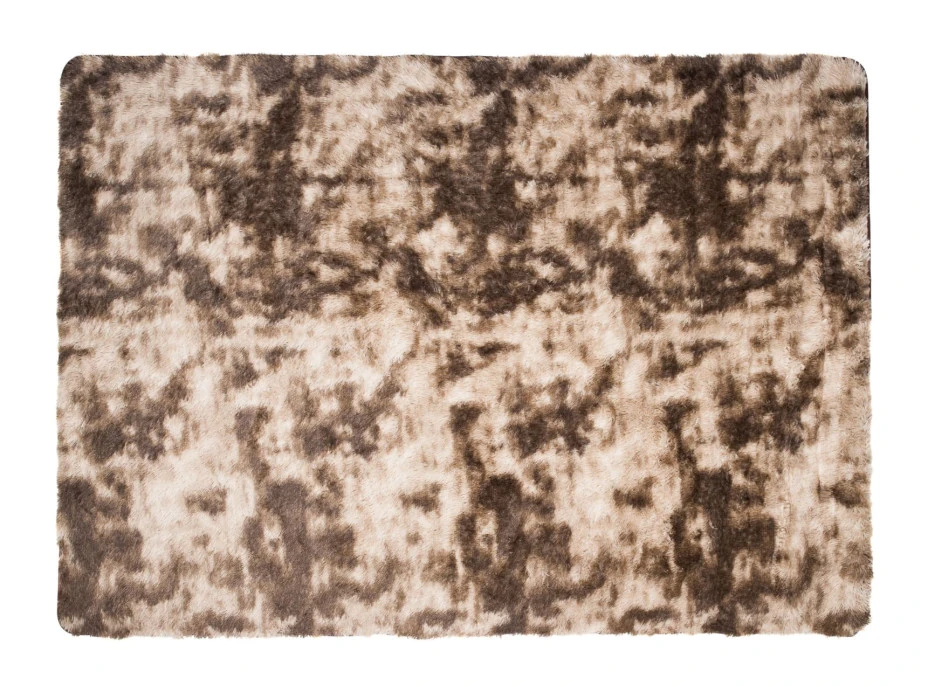 Plyšový koberec SILK Ombre - HNEDÝ
