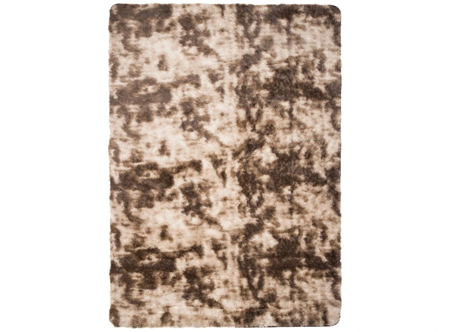Plyšový koberec SILK Ombre - HNEDÝ