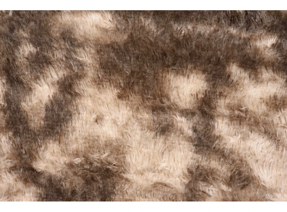 Plyšový koberec SILK Ombre - HNEDÝ