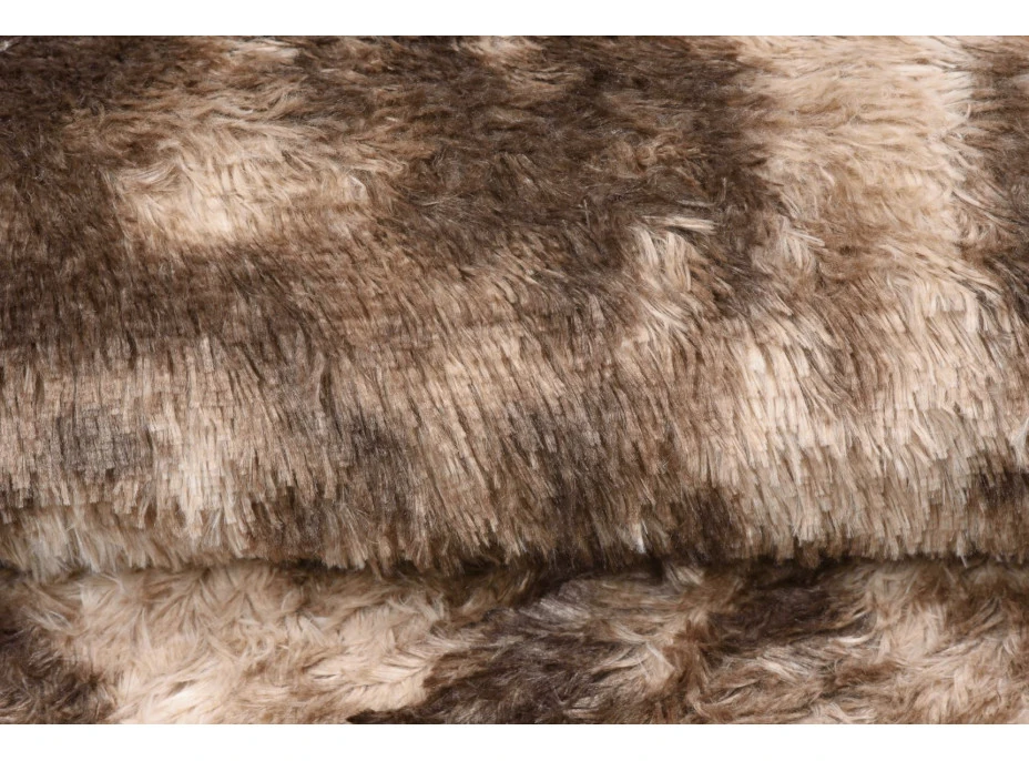 Plyšový koberec SILK Ombre - HNEDÝ
