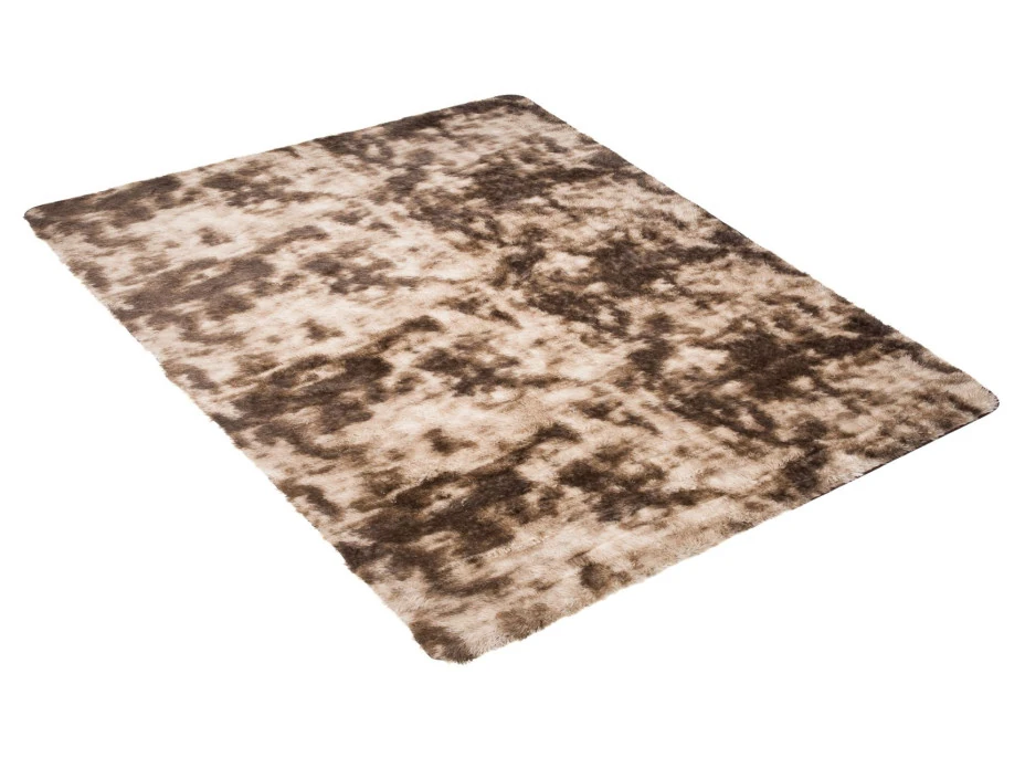 Plyšový koberec SILK Ombre - HNEDÝ