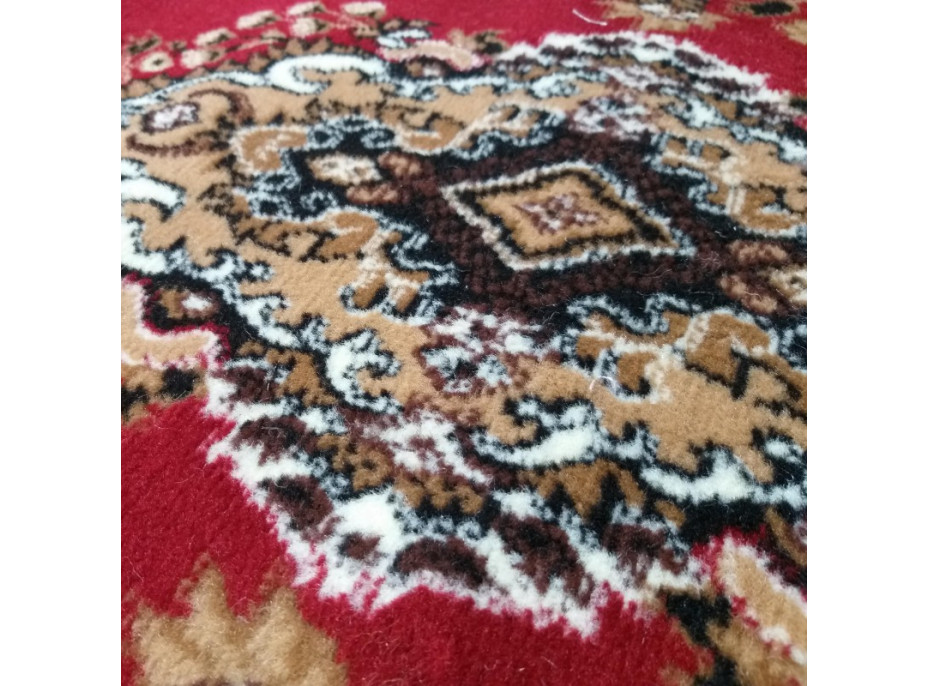 Kusový koberec ALPHA Dubai - hnedý/červený