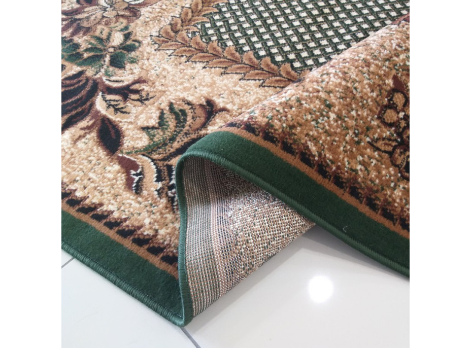 Kusový koberec ALPHA Flower - hnedý/zelený