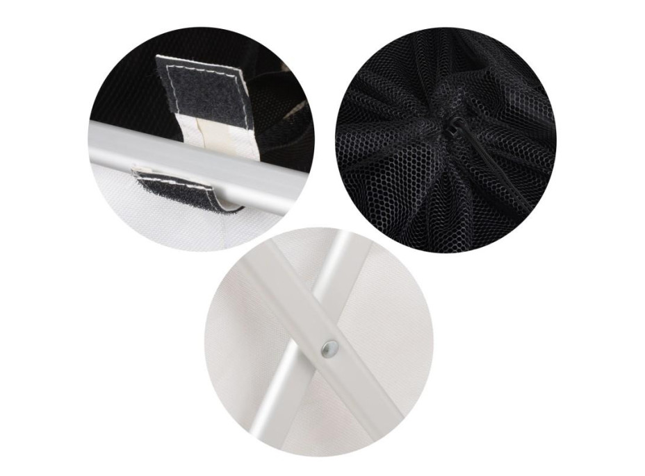 Rozkladací kôš na bielizeň - 90 litrov - 3 komory