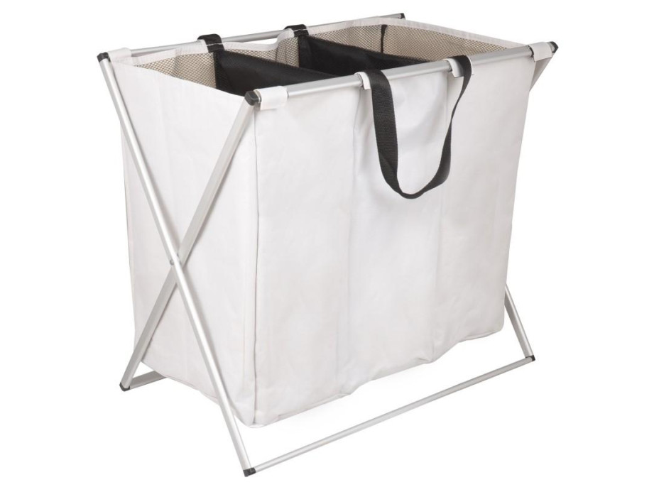 Rozkladací kôš na bielizeň - 90 litrov - 3 komory