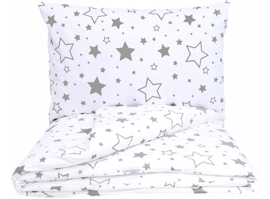 Detské bavlnené obliečky do postieľky 135x100 cm BABYMAM PREMIUM - Mliečna dráha