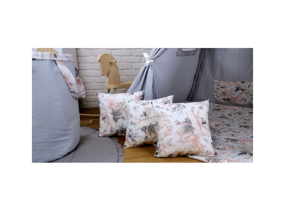 Detský stan TEEPEE (TÍPÍ) PIVONKY s doplnkami - šedý