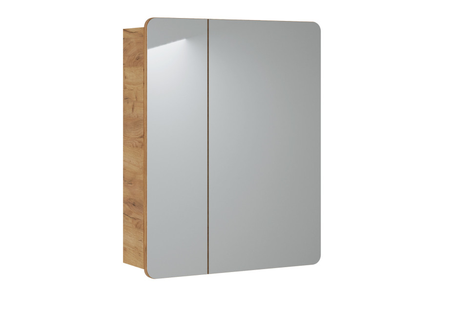 Zostava kúpeľňového nábytku BÁRA 60 cm so zrkadlovou skrinkou vr. zápustného keramického umývadla