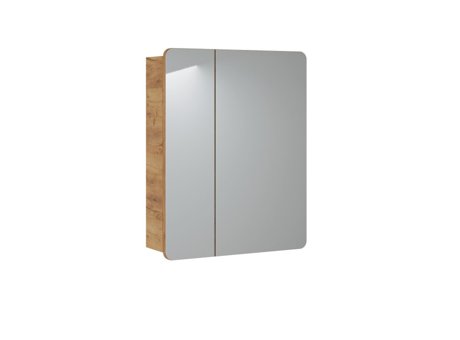 Zostava kúpeľňového nábytku BÁRA cosmos 60 cm so zrkadlovou skrinkou vr. keramického zápustného umývadla