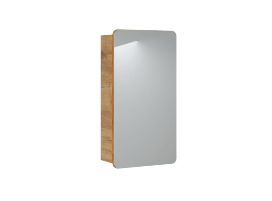 Zostava kúpeľňového nábytku BÁRA 40 cm s úzkou umývadlovou skrinkou vr. keramického umývadla bez prepadu