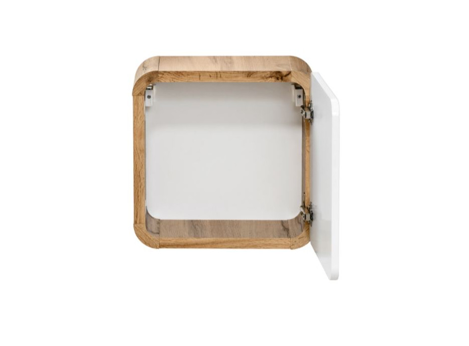 Zostava kúpeľňového nábytku BÁRA 40 cm s úzkou umývadlovou skrinkou vr. keramického umývadla bez prepadu